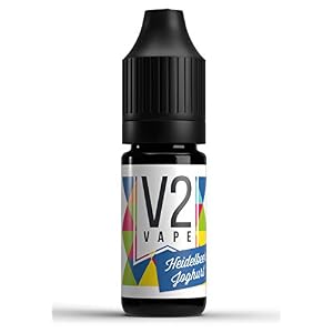 V2 Vape Heidelbeer-Joghurt AROMA / KONZENTRAT hochdosiertes Premium Lebensmittel-Aroma zum selber mischen von E-Liquid / Liquid-Base für E-Zigarette und E-Shisha 10ml 0mg nikotinfrei