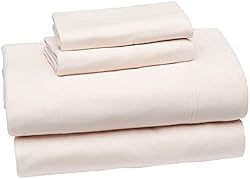 Amazon Basics 4 piece Cotton Jersey Blend Bed Sheet