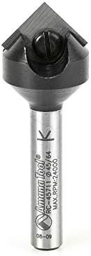 Amana Tool - RC-45711 In-Tech Insert Carbide V Groove 90 Deg x 11/16 Dia x 21/64 x 1/4 Inc, Packs
