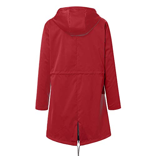 NIUQI Winter Women Autumn Casual Daily Coats Women Solid Rain Jacket Outdoor Plus Waterproof Hooded Raincoat Windproof