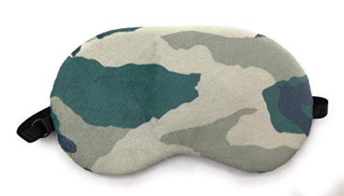 24x7 eMall Camouflage Eye Shade Blindfold Eyes Cover Sleeping Travel Rest Patch Blinder Relax, Complete Design, snooze, slumber, hibernate ~With Adjustable Size Strap
