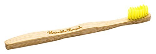 Humble Brush Kids Tooth Brush - Ultra Soft Bristle Yellow - Single by Humble Brush