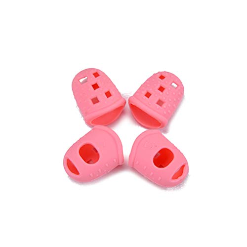 image for LIOOBO 4pcs Guitar Fingertip Protectors Silicone Finger Guards Finger 
