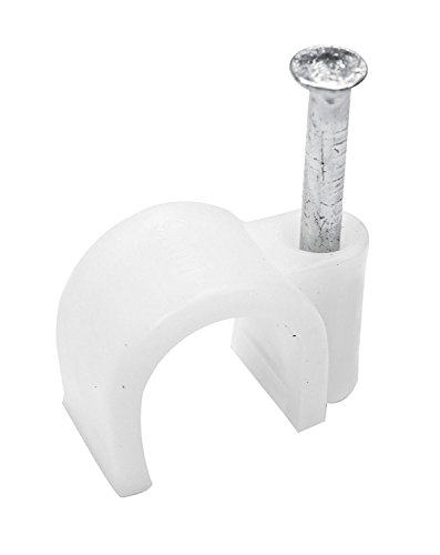 image for PARTH IMPEX Round Cable Wire Clips 4mm (Pack of 400) Cable Management 