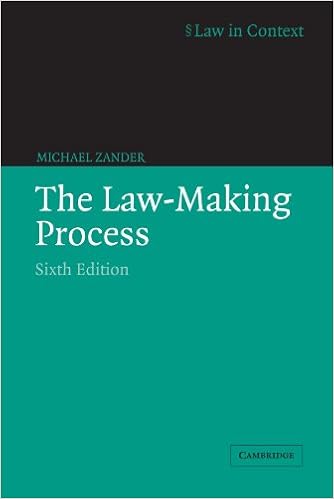 Amazoncom The Law Making Process Law In Context - 