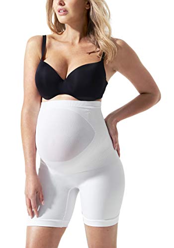 BLANQI Everyday Maternity Belly Support Girlshort (Winter White, Medium) - Thumbnail 2