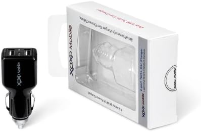 XOXO Mobile Dual USB 4.2A Car charger Designed for Apple and Android Devices - Black-2H-A