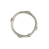 Zenna Home SSR007BN, NeverRust Rustproof Decorative Shower Rings, Brushed Nickel