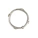 Zenna Home SSR007BN, NeverRust Rustproof Decorative Shower Rings, Brushed Nickel