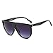 Sunglasses, Mchoice Fashion Unisex Vintage Shaded Lens Thin Glasses Fashion Aviator Mirror Lens Sunglasses (D)
