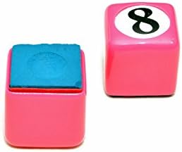 Chalk Box Billiard Table Chalker For Holding Pool Cue Chalk (Set of 2) (8-Ball Pink)