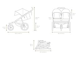 Thule Urban Glide 2 Jogging Stroller, Black/Silver