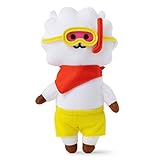 BT21 Official Merchandise by Line Friends - RJ Character Bon Voyage Summer Standing Plush Dolls