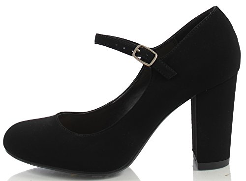 block heels with ankle strap closed toe