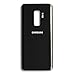 OEM Back Glass Door Cover Housing Installed Camera Frame Lens Adhesive Replacement for Samsung Galaxy S9 Plus G965 (Brilliant Black)