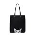 Women Canvas Handbag Meelife Shoulder Bag Cat Big Tote Bag