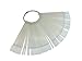 Pana Brand 50 Frosted Clear Acrylic False Tip Sticks with Metal Ring Holder and Screw Fan-Shaped Nail Art Display Chart Practice Tips Tool