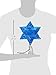 Kurt Adler UL 10-Light LED Silver and Blue Hanukkah Star Shimmer Treetop