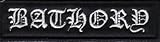 BATHORY Logo Iron On Heavy Metal Embroidered Band Patch 4.4