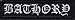 BATHORY Logo Iron On Heavy Metal Embroidered Band Patch 4.4