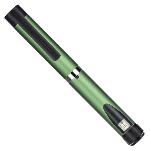 60 Unit Peptide Pen, Research Reusable Peptide Pen Injector with Protect Case, Clear Scale Design, Universal Compatibility for 3ml Cartridges (Green)