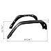 EAG Rear Fender Flares Steel Flat Style 2PCS Fit for 07-18 Jeep Wrangler JK