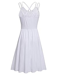 ULTRANICE Vestido corto sin mangas ajustable, sin espalda, para dama