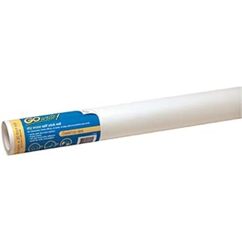 GoWrite! PACAR1820 Self-Adhesive Dry Erase Roll, White, 18