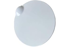 YiZenion FL3Z99405A26BPTM Fuel Filler Door Cover Compatible with Ford F-150 2015 2016 2017 2018 2019 2020 (Glossy White)