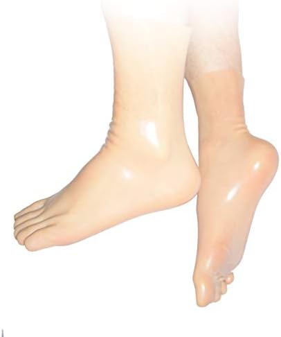 short latex rubber toe socks in different colours and sizes