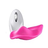 SKUN Wonderful 10 Frequency Rmote USB Charging Massager Intelligent Wearable Silent Massaging Egg for Adult Couple (Pink)
