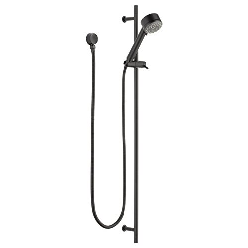 Photo 1 of Brizo 85521 Multi-Function Hand Shower Package with Hose and Slide Bar Included, Matte Black