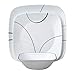 Corelle Square Simple Lines 18-Piece Dinnerware Set, Service for 6 (1088646)