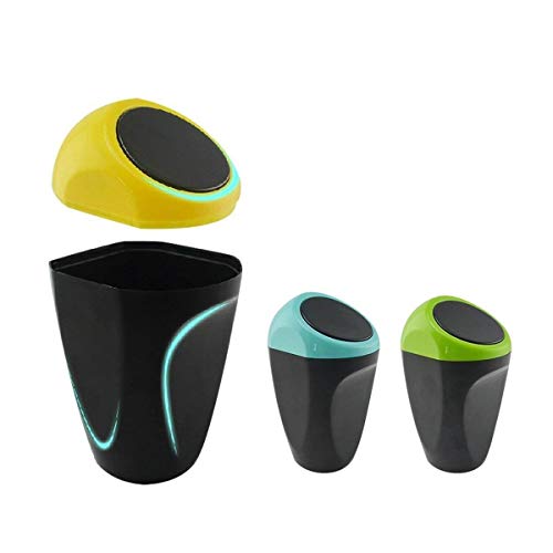 KDL Car Auto Garbage Trash Can Automotive Waste Storage (Green)
