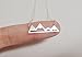 Mountain Necklace for Outdoor Lovers, Hikers, Skiers, Snowboarders, Hiking Enthusiasts, Snow Mountain Lovers, Mountain Cabin