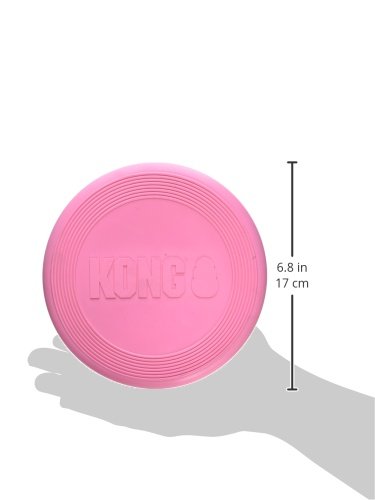 KONG Puppy Flyer - Soft Rubber Flyer Dog Toy - Flying Disc Dog Toy for Puppies - Gentle Rubber Toy for Growing Puppies - for Small Puppies - Randomly Provided Color