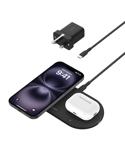 Belkin BoostCharge Pro 2-in-1 Wireless Charging Pad with... en promo sur Amazon