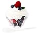 SupaCute Mini Parfaits Dessert Cups Disposable Appetizer Bowls, Complimentary Vegan Recipe e-Book with BONUS Serving Spoons 3.04 oz Set of 24 [48 Piece]