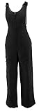 White Sierra Women's Insulated Snow Bib (Extended Sizes) (Black, 1X)