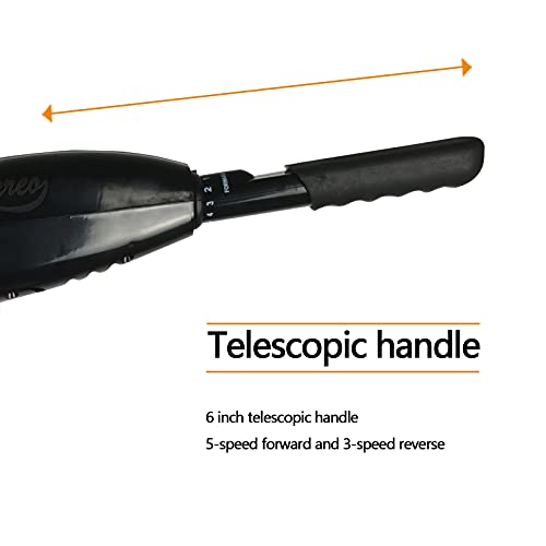 Electric Trolling Motor, Suitable for Kayaks and Inflatable Fishing Boats, 8Speed Saltwater