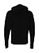 Bella + Canvas 3739 Unisex Poly-Cotton Fleece Full-Zip Hoodie Black L