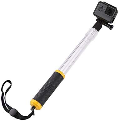 YANTRALAY SCHOOL OF GADGETS Extendable Waterproof Floating Monopod/Aqua-pod Selfie Stick for Hero 7/6/5, SJCAM, Yi, Eken (Transparent)
