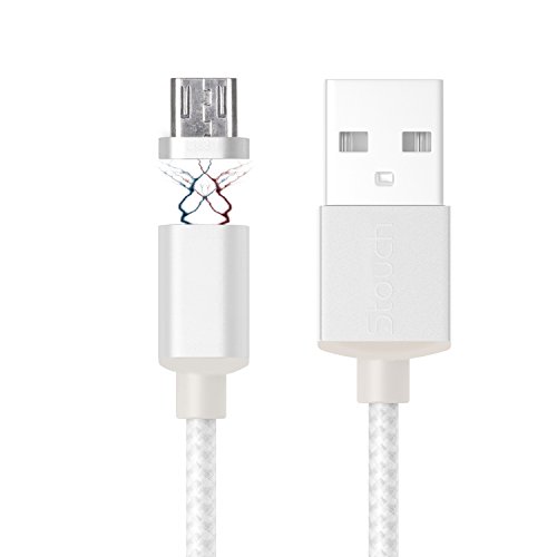 Magnetic Micro USB Cable, Stouch Premium Magnetic Cable for Micro USB 2.4 A Male to Micro B Sync and Charge Cables with LED Status Display for Android Samsung Galaxy S6 HTC Motorola Android Phone