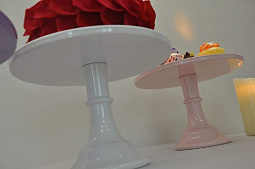 Round Cake Stand 11.7" Cake Display Stand Dessert Cupcake Display Tray for Graduation,Wedding,Birthday,Party,Anniversary,Ceremony(1Pack, White)