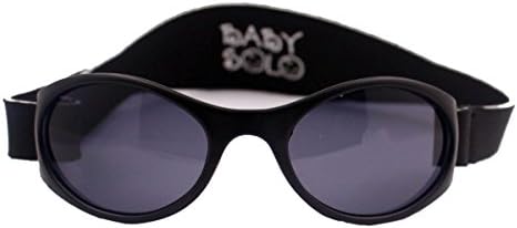 Baby Solo | Baby &amp; Toddler Sunglasses UV400 BPA Free | 0-5 years old | Case Included (0-5 years old, Matte Black Frame w/Solid Black Lens)