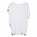 Little Hand Women's American Flag Striped Short Sleeve Loose Blouse T-Shirt 4th of July USA Flag Tops