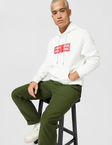 Sweat à Capuche Homme Terry Box Graphic Regular Fit, Blanc (Bright White), M