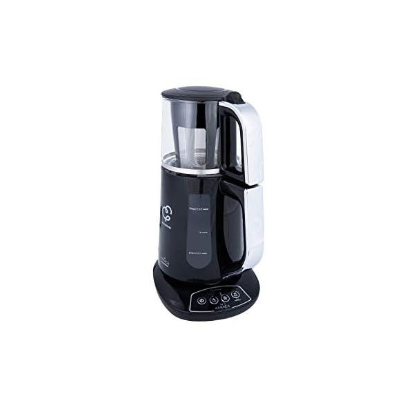 Karaca Caysever Teekanne Sprechende Teemaschine Chrome, 1.5 LT Wassertank, 0.8 LT Glaskanne, TÃ¼rkischer Teekocher, Teepot, Wasserkocher, Water Kettle, Teepot und Wasserkocher, CaydanlÄ±k – Bild 6