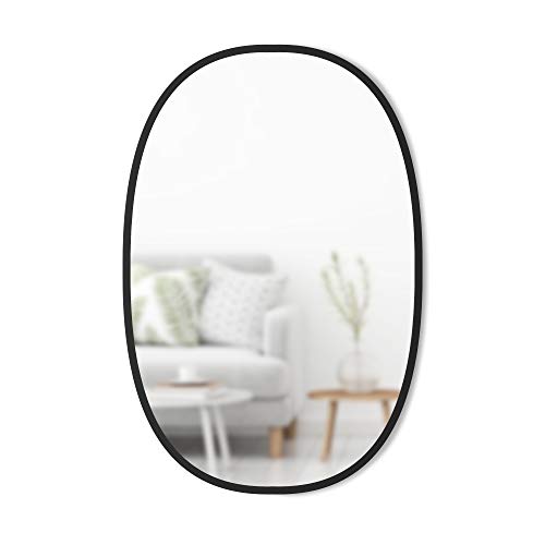 Umbra-1006044-040-Hub-Oval-Wall-Mirror-24-x-36-Inch-Black