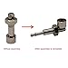 Metal Pipe with Creative Transformation Design Mini & Portable Jamaican Style Screw Pipes for Collection Personalized Gift for Father & Husband & Art Collector
